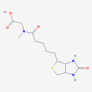 (N-methyl-5-{2-oxo-hexahydrothieno[3,4-d]imidazol-4-yl}pentanamido)acetic acid