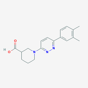 1-[6-(3,4-Dimethylphenyl)pyridazin-3-yl]piperidine-3-carboxylic acid