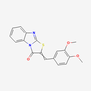 2-[(3,4-Dimethoxyphenyl)methylidene]-[1,3]thiazolo[3,2-a]benzimidazol-1-one