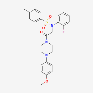 N-(2-fluorophenyl)-N-{2-[4-(4-methoxyphenyl)piperazin-1-yl]-2-oxoethyl}-4-methylbenzenesulfonamide