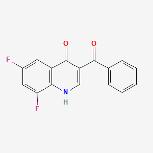 molecular formula C16H9F2NO2 B12502923 6,8-difluoro-3-(phenylcarbonyl)quinolin-4(1H)-one 