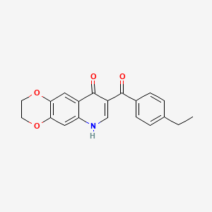 8-[(4-ethylphenyl)carbonyl]-2,3-dihydro[1,4]dioxino[2,3-g]quinolin-9(6H)-one