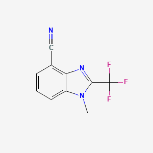 1-Methyl-2-(trifluoromethyl)-1H-benzo[d]imidazole-4-carbonitrile