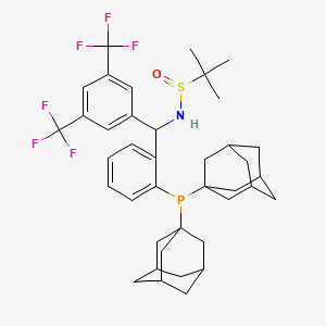 N-({2-[bis(adamantan-1-yl)phosphanyl]phenyl}[3,5-bis(trifluoromethyl)phenyl]methyl)-2-methylpropane-2-sulfinamide