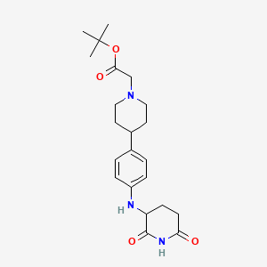 tert-Butyl 2-(4-(4-((2,6-dioxopiperidin-3-yl)amino)phenyl)piperidin-1-yl)acetate