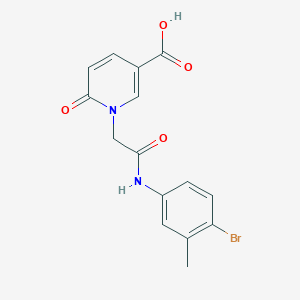 1-{2-[(4-Bromo-3-methylphenyl)amino]-2-oxoethyl}-6-oxo-1,6-dihydropyridine-3-carboxylic acid