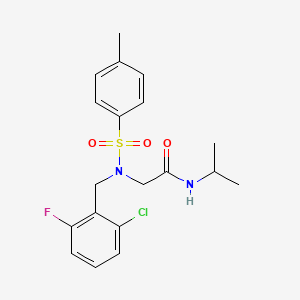 N~2~-(2-chloro-6-fluorobenzyl)-N~2~-[(4-methylphenyl)sulfonyl]-N-propan-2-ylglycinamide