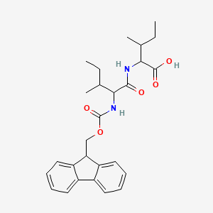 molecular formula C27H34N2O5 B12503118 Fmoc-L-Ile-L-Ile-OH 