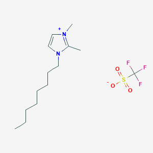 molecular formula C14H25F3N2O3S B12503123 1,2-Dimethyl-3-octyl-1H-imidazol-3-ium trifluoromethanesulfonate 