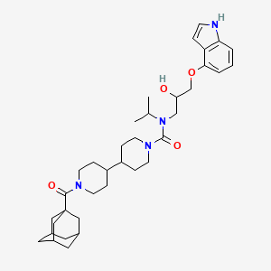molecular formula C36H52N4O4 B1250313 Adamanolol 