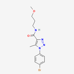 1-(4-bromophenyl)-N-(3-methoxypropyl)-5-methyl-1H-1,2,3-triazole-4-carboxamide