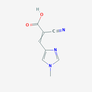 2-Cyano-3-(1-methyl-1H-imidazol-4-yl)acrylic acid