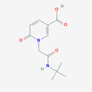 1-[2-(Tert-butylamino)-2-oxoethyl]-6-oxo-1,6-dihydropyridine-3-carboxylic acid