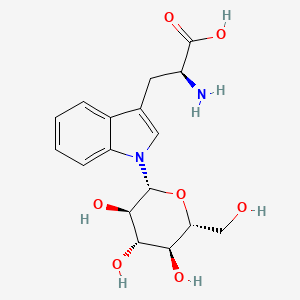 molecular formula C17H22N2O7 B1250331 色氨酸N-葡萄糖苷 