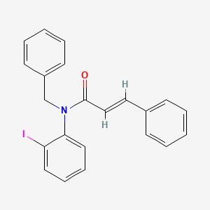 molecular formula C22H18INO B1250333 N-(2-Iodophenyl)-N-benzylcinnamamide 