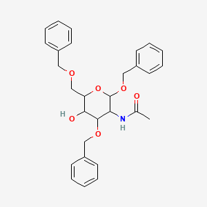 benzyl 2-acetamido-3,6-di-O-benzyl-2-deoxy-alpha-D-glucopyranoside