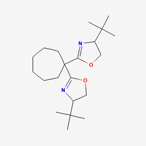 (4R,4'R)-2,2'-(Cycloheptane-1,1-diyl)bis(4-tert-butyl-4,5-dihydrooxazole)