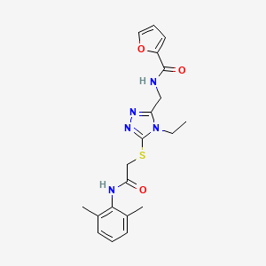 N-{[5-({2-[(2,6-dimethylphenyl)amino]-2-oxoethyl}sulfanyl)-4-ethyl-4H-1,2,4-triazol-3-yl]methyl}furan-2-carboxamide