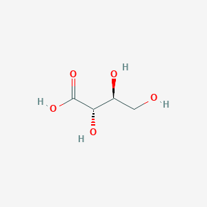 molecular formula C4H8O5 B1250341 L-erythronic acid 