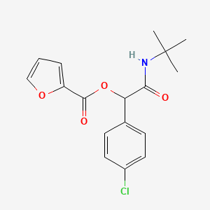 Furan-2-carboxylic acid tert-butylcarbamoyl-(4-chloro-phenyl)-methyl ester