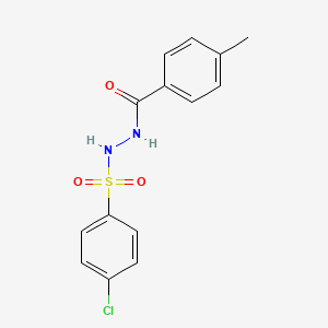 N'-[(4-chlorophenyl)sulfonyl]-4-methylbenzohydrazide