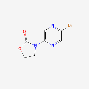 3-(5-Bromopyrazin-2-yl)oxazolidin-2-one