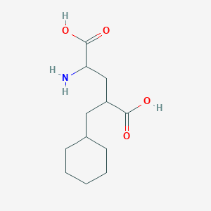 2-Amino-4-(cyclohexylmethyl)pentanedioic acid