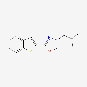 2-(1-Benzothiophen-2-yl)-4-(2-methylpropyl)-4,5-dihydro-1,3-oxazole