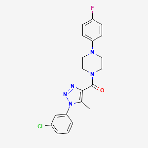 [1-(3-chlorophenyl)-5-methyl-1H-1,2,3-triazol-4-yl][4-(4-fluorophenyl)piperazin-1-yl]methanone