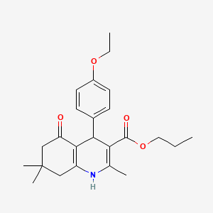 Propyl 4-(4-ethoxyphenyl)-2,7,7-trimethyl-5-oxo-1,4,6,8-tetrahydroquinoline-3-carboxylate