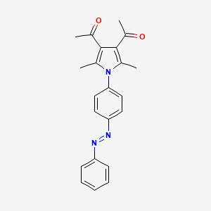 1,1'-(2,5-dimethyl-1-{4-[(E)-phenyldiazenyl]phenyl}-1H-pyrrole-3,4-diyl)diethanone