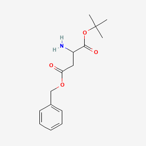 molecular formula C15H21NO4 B12503554 4-Benzyl 1-tert-butyl 2-aminobutanedioate 