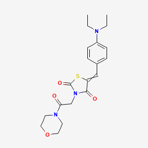 5-[[4-(Diethylamino)phenyl]methylene]-3-[2-(4-morpholinyl)-2-oxoethyl]-2,4-thiazolidinedione