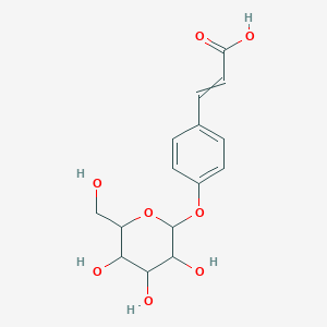 3-(4-{[3,4,5-Trihydroxy-6-(hydroxymethyl)oxan-2-YL]oxy}phenyl)prop-2-enoic acid