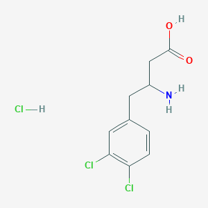 3-Amino-4-(3,4-dichlorophenyl)butanoic acid hydrochloride