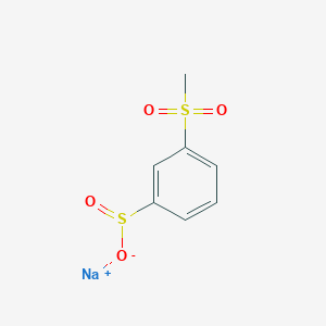 molecular formula C7H7NaO4S2 B12503728 Sodium 3-(methylsulfonyl)benzenesulfinate 