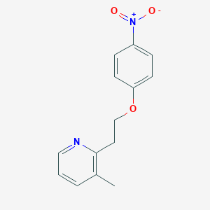 B125038 3-Methyl-2-(2-(4-nitrophenoxy)ethyl)pyridine CAS No. 85583-55-7