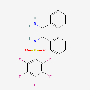 Benzenesulfonamide, N-[(1R,2R)-2-amino-1,2-diphenylethyl]-2,3,4,5,6-pentafluoro-