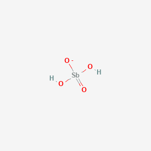 molecular formula H2O4Sb- B1250389 Antimonate(1-) 