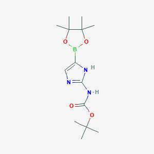 tert-Butyl (5-(4,4,5,5-tetramethyl-1,3,2-dioxaborolan-2-yl)-1H-imidazol-2-yl)carbamate