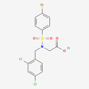 N-[(4-bromophenyl)sulfonyl]-N-(2,4-dichlorobenzyl)glycine