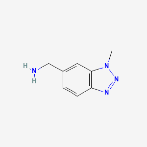 (3-Methylbenzotriazol-5-yl)methanamine