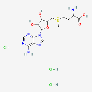 molecular formula C15H25Cl3N6O5S B12504018 S-(5'-Adenosyl)-L-methionine (chloride dihydrochloride) 