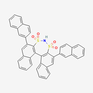 10,16-dinaphthalen-2-yl-12λ6,14λ6-dithia-13-azapentacyclo[13.8.0.02,11.03,8.018,23]tricosa-1(15),2(11),3,5,7,9,16,18,20,22-decaene 12,12,14,14-tetraoxide