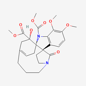 molecular formula C25H30N2O8 B1250408 Pauciflorine B 