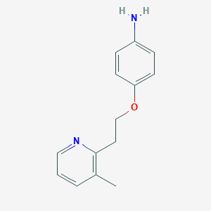 B125041 4-(2-(3-Methylpyridin-2-yl)ethoxy)aniline CAS No. 85583-41-1