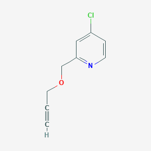 4-Chloro-2-((prop-2-yn-1-yloxy)methyl)pyridine