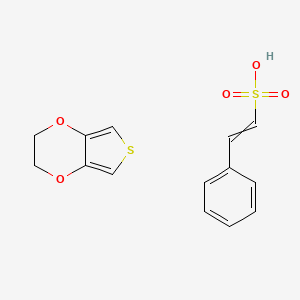 2,3-dihydrothieno[3,4-b][1,4]dioxine;(E)-2-phenylethenesulfonic acid