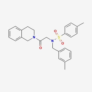 N-[2-(3,4-dihydroisoquinolin-2(1H)-yl)-2-oxoethyl]-4-methyl-N-(3-methylbenzyl)benzenesulfonamide