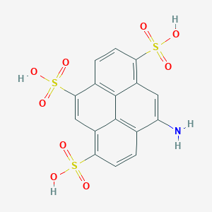 molecular formula C16H11NO9S3 B1250421 9-aminopyrene-1,4,6-trisulfonic Acid CAS No. 169211-42-1
